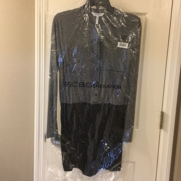 BCBGeneration Romper long sleeve navy stripes - Picture 6 of 8